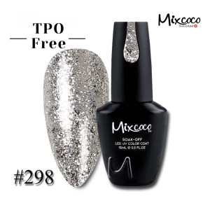 Mix Coco Professional Gel Polish Silver White Reflective #298