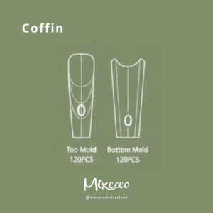 Coffin DUAL FORM SANDWICH -Nagelverlängerungen Tips (240 Stk.)