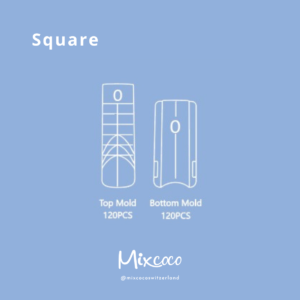Square DUAL FORM SANDWICH -Nagelverlängerungen Tips (240 Stk.) HOT SALE