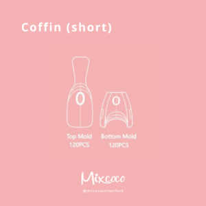 Coffin / Almond (short) DUAL FORM SANDWICH -Nagelverlängerungen Tips (240 Stk.) HOT SALE