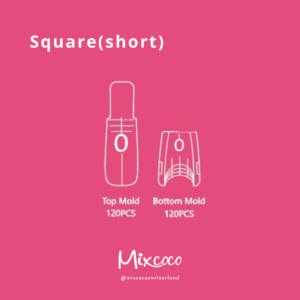 Square(short) DUAL FORM SANDWICH -Nagelverlängerungen Tips (240 Stk.) HOT SALE