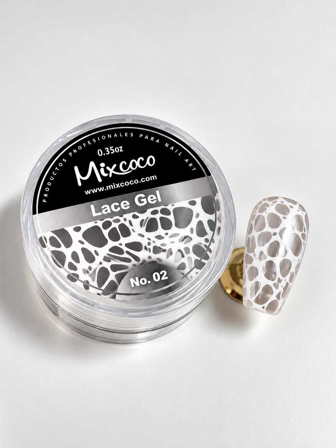 Gel de encaje blanco Mixcoco
